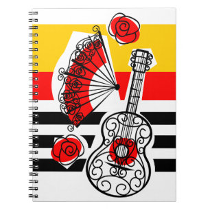 Spanische Souvenirs Classic Stripe Notizbuch Notizblock