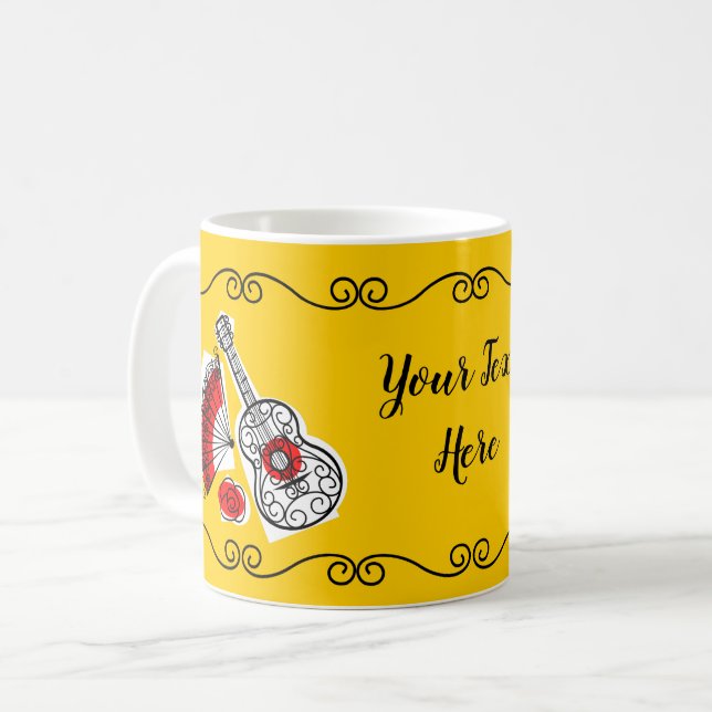 Spanische Souvenirs Ecken Duo Tasse (Vorderseite Links)
