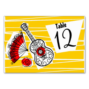 Spanische Souvenirs Group Tischkartenlandschaft Tischnummer