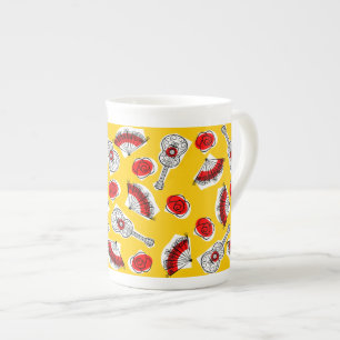 Spanische Souvenirs Multi-Tasse-Knochen-China Prozellantasse