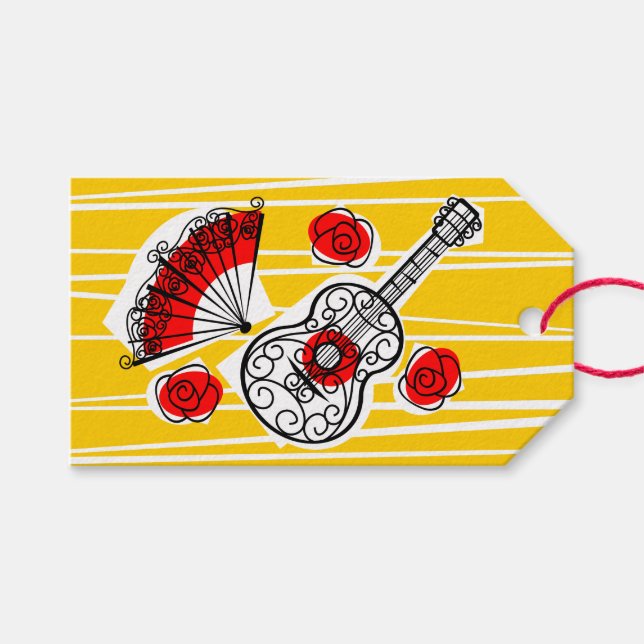 Spanische Souvenirs Text horizontale Geschenkmarke Geschenkanhänger (Vorderseite (Horizontal))