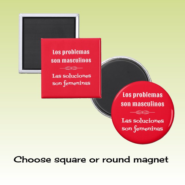 Spanische Sprache lernen Grammatik Zitat rot Magnet (Von Creator hochgeladen)