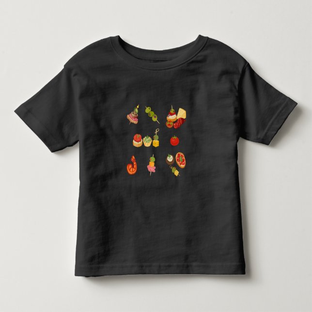 Spanische Tapas-Platte Kleinkind T-shirt (Vorderseite)