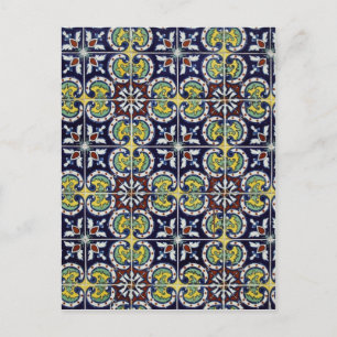 Spanische Tile in Mexiko Postkarte