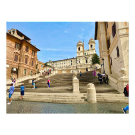 Spanische Treppen in Rom, Italien Fotodruck