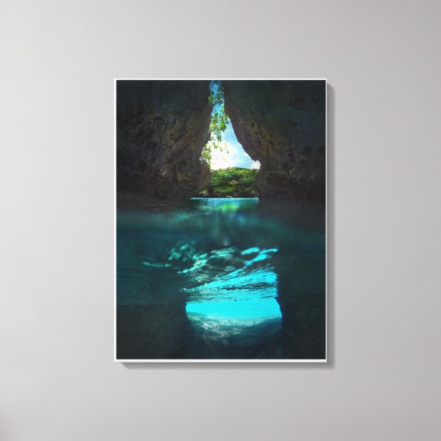 Spanische Treppen Strand Riesengestein Leinwanddruck (Vorderseite)