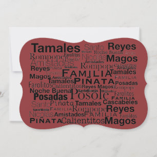 Spanische Weihnachtskarte Feiertagskarte
