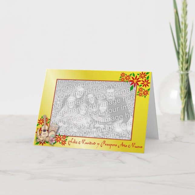 Spanische Weihnachtskarte Feiertagskarte (Vorderseite)
