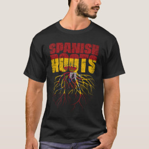 Spanische Wurzeln Spanien Erbschaftsflagge T-Shirt