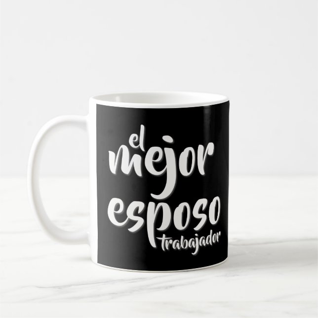 Spanische Zitate: El Mejor EsposoTrabajador Kaffeetasse (Links)