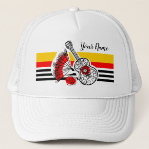 Spanischen Souvenirs Klassischer Streifen Name hat Truckerkappe