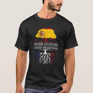 Spanischer Anbau mit Französisch Roots Frankreich  T-Shirt