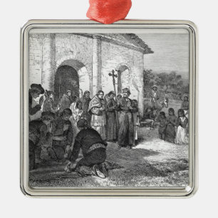 Spanischer Auftrag des Alamos Ornament Aus Metall