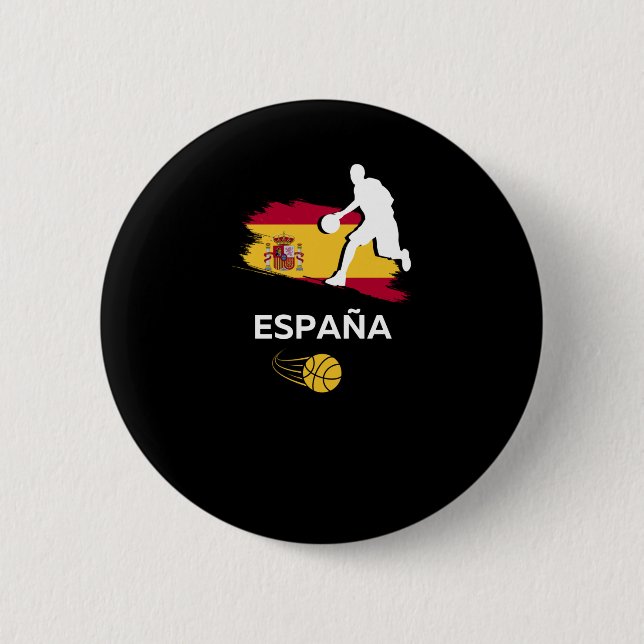Spanischer Basketball Button (Vorderseite)