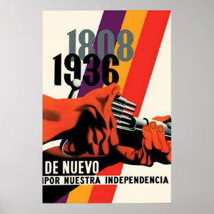 Spanischer Bürgerkrieg Propagandaplakat Wieder für Poster