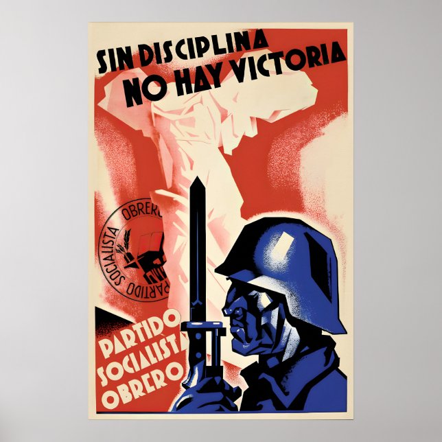 Spanischer Bürgerkrieg Propagandaposter Kein Sieg Poster (Vorne)