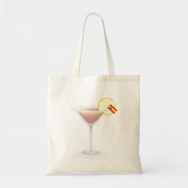 Spanischer Cocktail Urlaub Tote Tasche (Vorne)