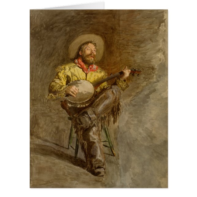 Spanischer Cowboy und Banjo Playing Trail Song (Vorderseite)