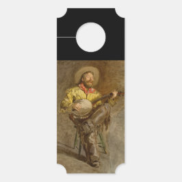 Spanischer Cowboy und Banjo Playing Trail Song Türanhänger