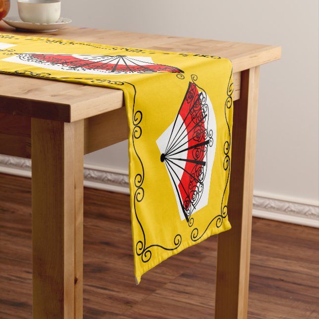 Spanischer Fan Border Table Läufer 16 X 90 (Beispiel)