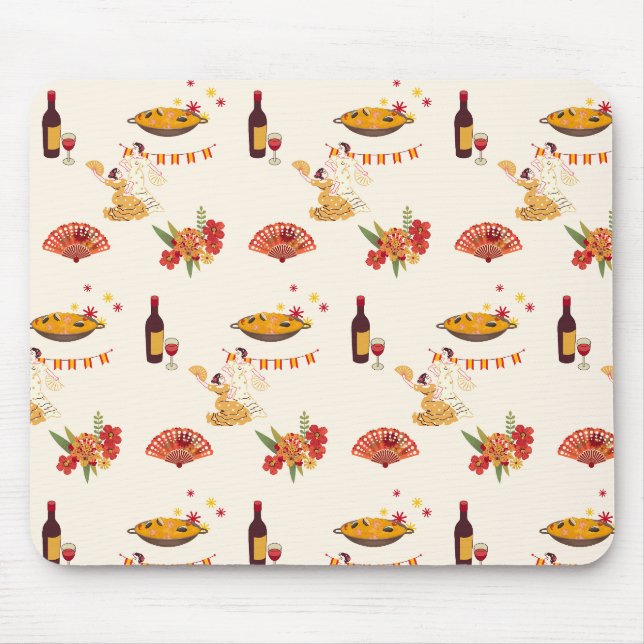 Spanischer Fiesta-Stil Mousepad (Vorne)