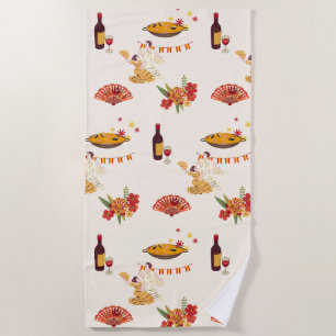 Spanischer Fiesta-Stil Strandtuch