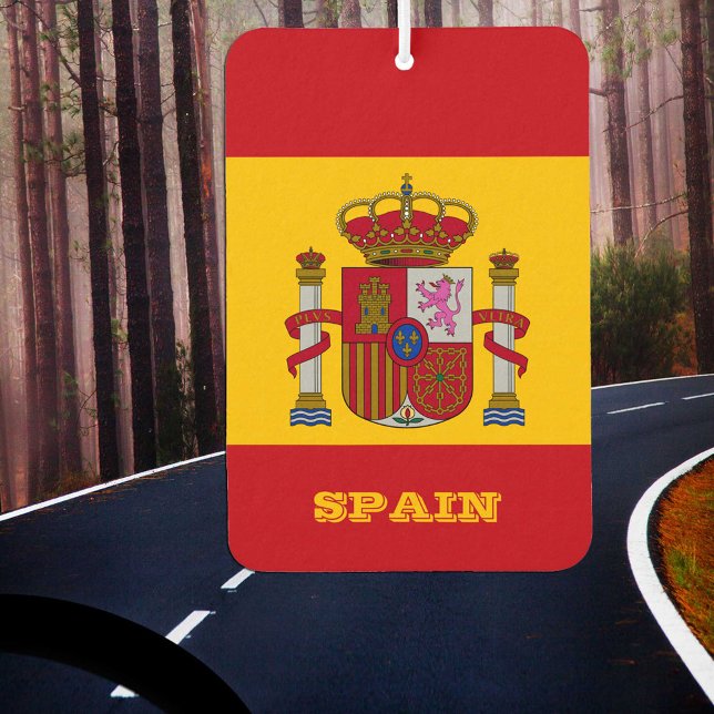Spanischer Flaggenfahrzeug Air Freshener, Spanien Autolufterfrischer (Von Creator hochgeladen)