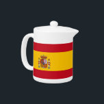 Spanischer Flaggenteapot<br><div class="desc">Mit unserem exquisiten Teekessel mit der Flagge Spaniens können Sie Ihre Teezeit noch angenehmer gestalten! Dieses wunderschön gestaltete Teekessel verbindet Funktionalität mit einem lebendigen Ausdruck des spanischen Stolzes und zeigt die ikonischen Farben der spanischen Flagge. Es ist ein ideales Zentrum für Ansammlungen, Feiern oder einen gemütlichen Nachmittagstee, der es Ihnen...</div>