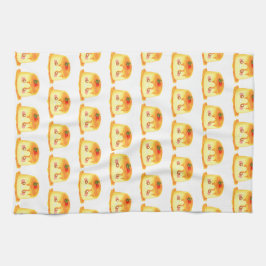 Spanischer Flan aus glattem und cremigem Karamell Geschirrtuch