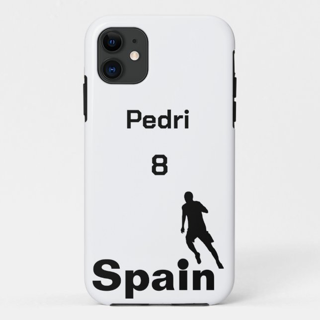 Spanischer Fußball, anpassbar Case-Mate iPhone Hülle (Rückseite)