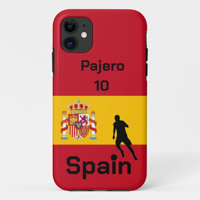 Spanischer Fußball, anpassbar  Case-Mate iPhone Hülle (Rückseite)