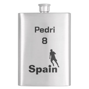 Spanischer Fußball, anpassbar Flachmann