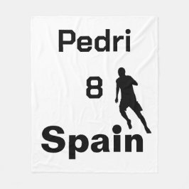 Spanischer Fußball, anpassbar Fleecedecke