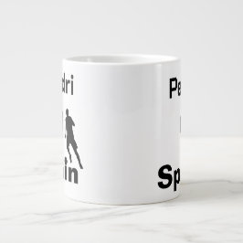 Spanischer Fußball, anpassbar Jumbo-Tasse