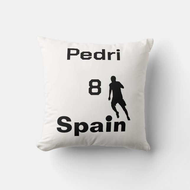Spanischer Fußball, anpassbar Kissen (Vorderseite)