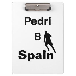 Spanischer Fußball, anpassbar Klemmbrett