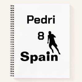 Spanischer Fußball, anpassbar Notizbuch