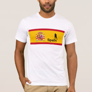 Spanischer Fußball, anpassbar T-Shirt