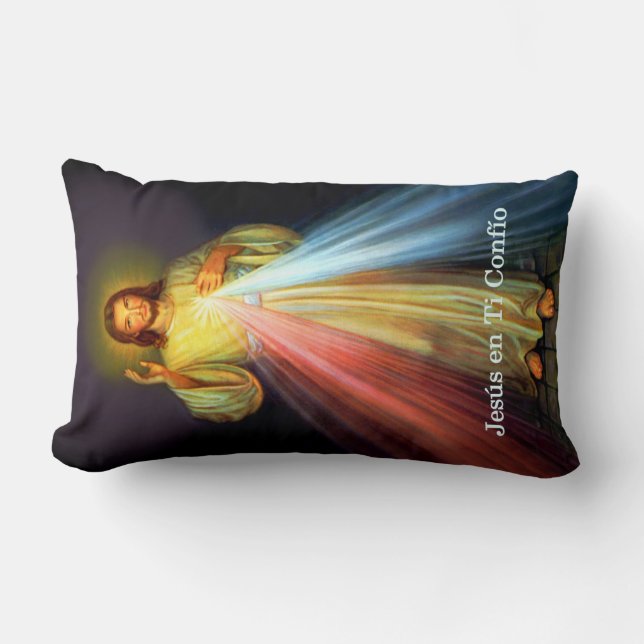 Spanischer Jesus Misericordia Almohada Gebet Pillo Lendenkissen (Vorderseite)