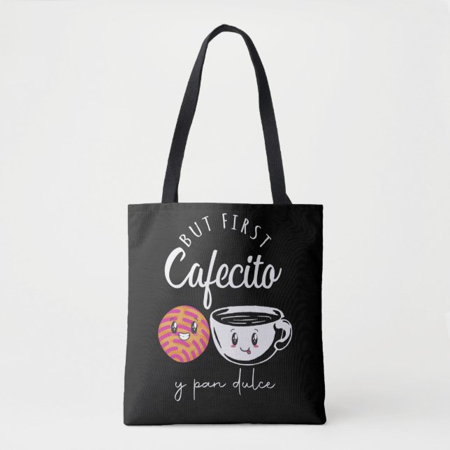 Spanischer Kaffee Lover Pun Funny Coffein Abhängig Tasche (Vorderseite)