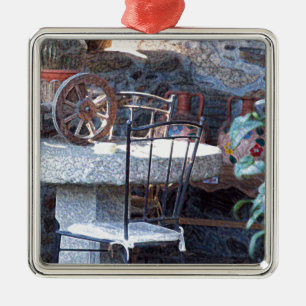 Spanischer Kaktus Stillleben Ornament Aus Metall