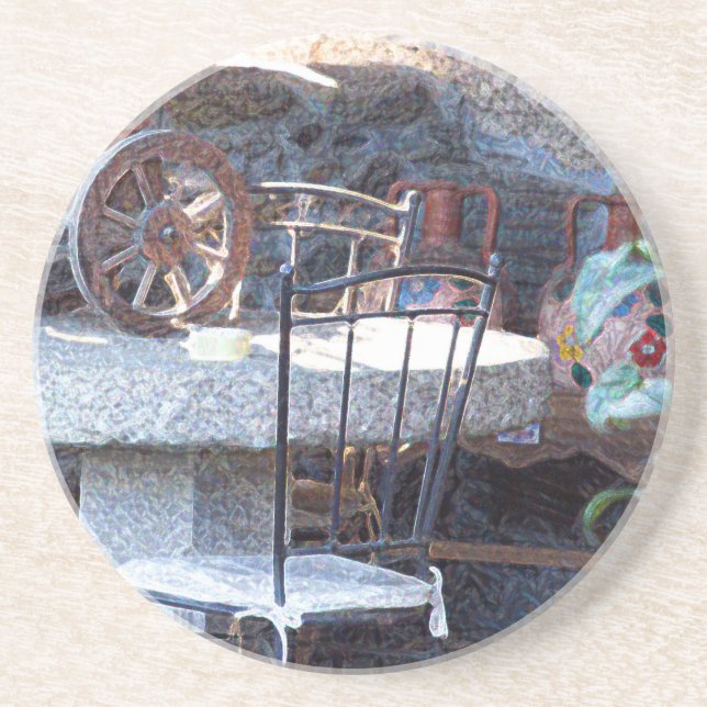 Spanischer Kaktus Stillleben Untersetzer (Vorne)