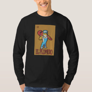 Spanischer Klempner für mexikanische Lotterie-Kart T-Shirt