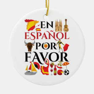 Spanischer Lehrer En Espanol Pour Gefallen Keramik Ornament