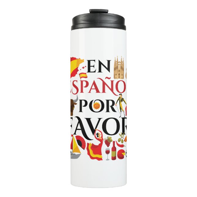 Spanischer Lehrer En Espanol Pour Thermosbecher (Vorderseite)