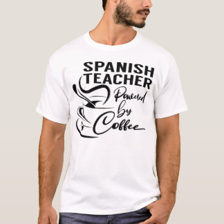 Spanischer Lehrer mit Kaffee T-Shirt
