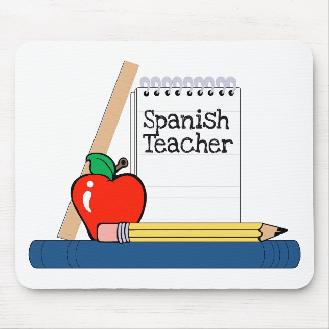 Spanischer Lehrer (Notizbuch) Mousepad (Vorne)