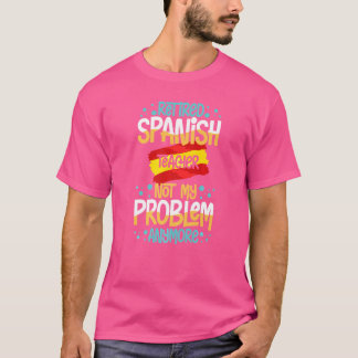 Spanischer Lehrer Spanien Flaggensprachunterricht T-Shirt