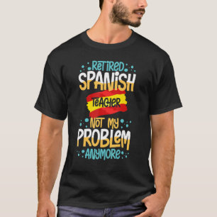 Spanischer Lehrer Spanien Flaggensprachunterricht T-Shirt