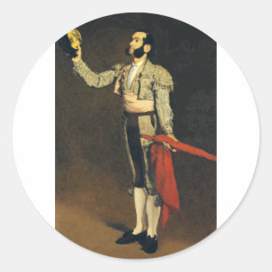 Spanischer Matador von Edouard Manet Runder Aufkleber
